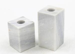 China 100% Natural marble 5x5x7cm Stone Candle Holders wholesale