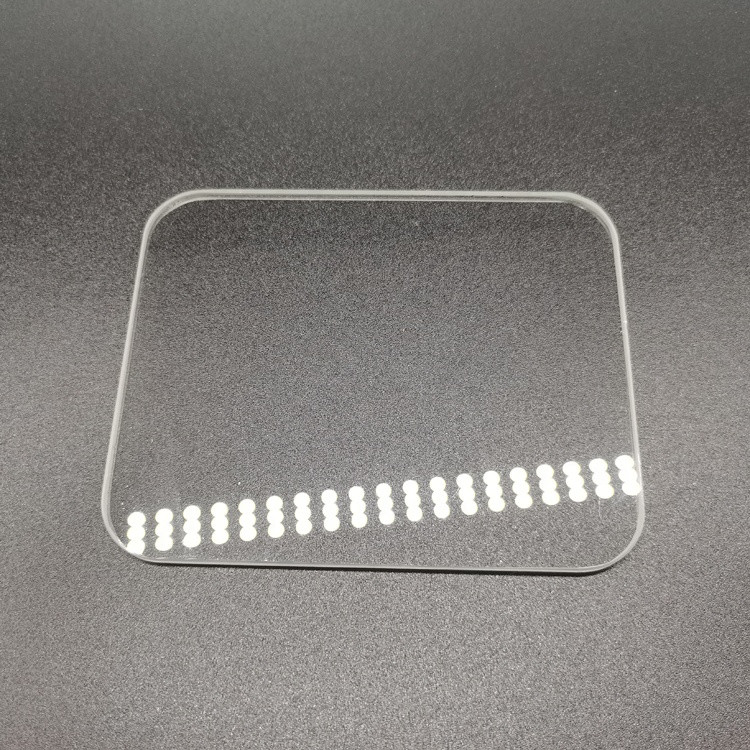 Transparent Light Guide Sheet Borosilicate Square Round Corner Optical Glasses Window