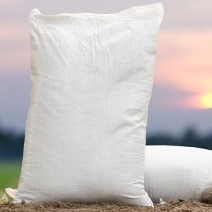 China White Woven Polypropylene Sand Bags Recycling Empty Gravel Bags 50KG wholesale