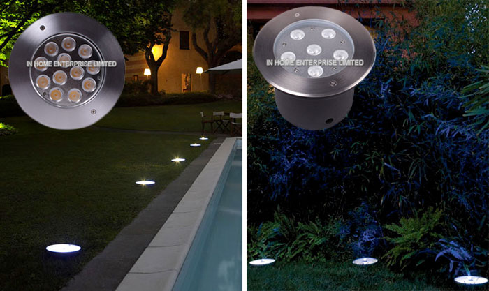 3w One Side Emitting In Ground Led Lights Stainless Steel For Landscape Garden