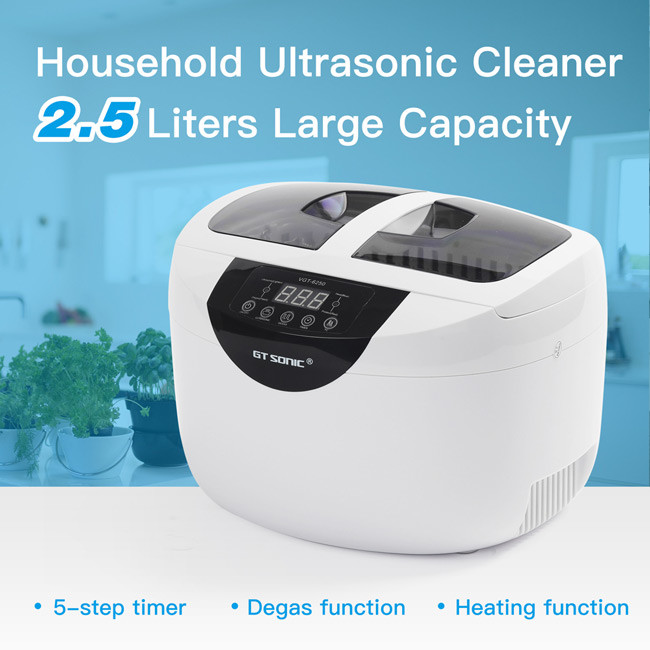 Baby Milk Bottle Home Ultrasonic Cleaner Time Adjustable 2.5L 40kHz With Basket