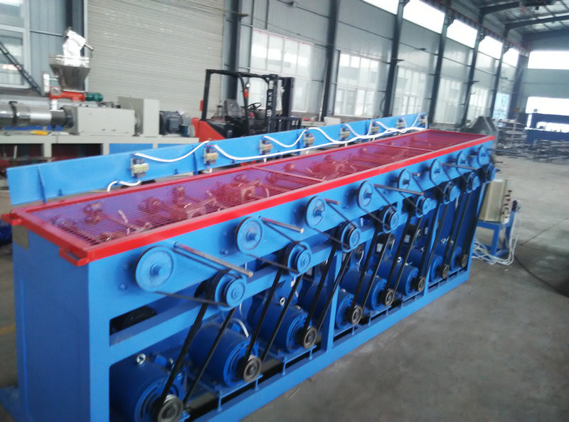 Red Color Monofilament Extruder Machine Single Screw Extruder For Rope / Fiber