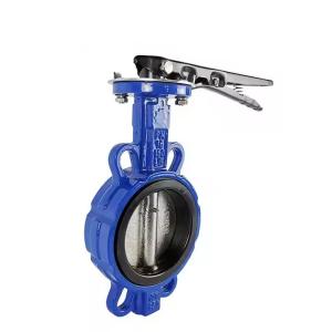 China DN250 ANSI 150LB Standard Clamp Type Butterfly Valve Cast Steel Handle wholesale