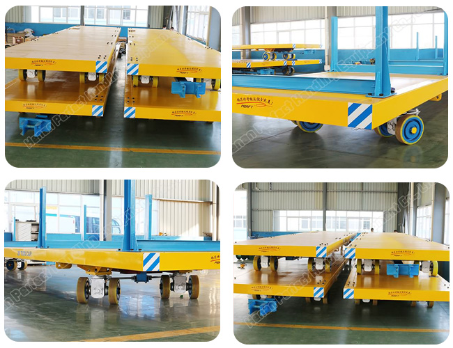 Easy Operated Heavy Duty Plant Trailer Material Transport Flatbed Trailer Cart