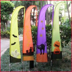 China Holiday Halloween Garden/Yard/Bali Flag ghost/grave/cat/pumpkin wholesale