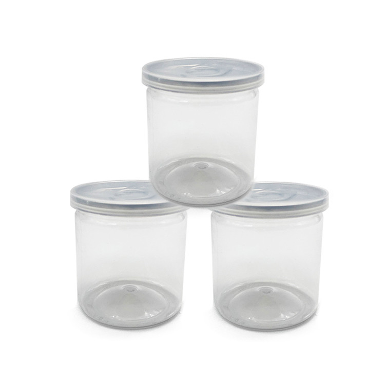 8oz Customizable Plastic Transparent Storage and Packaging Jars