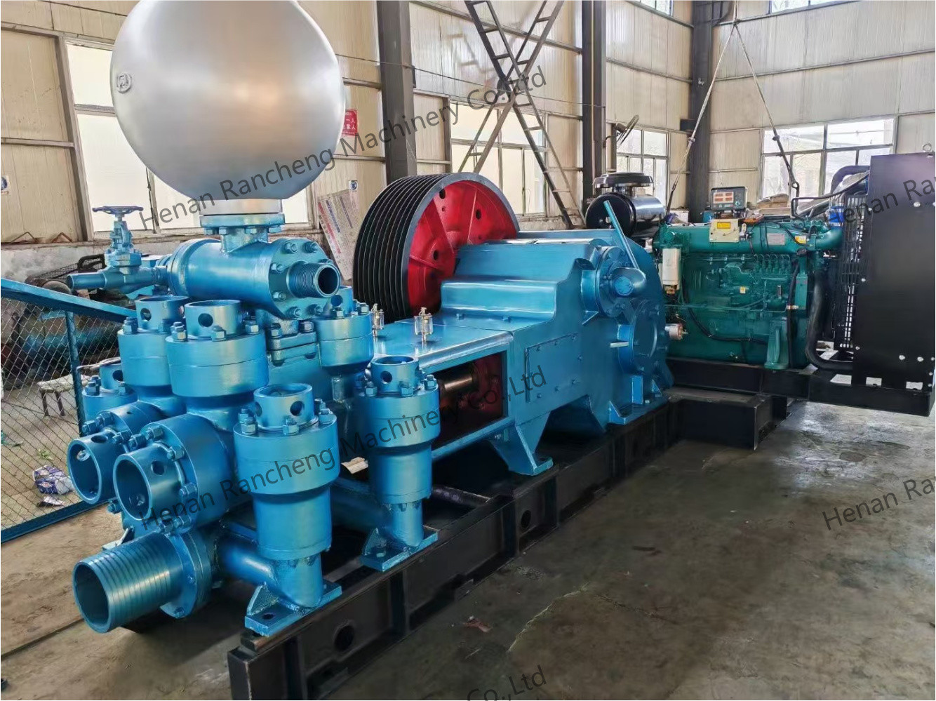 BW1200/7 Plunger Mud Pump For 1000-Meter Deep Water Well Drilling