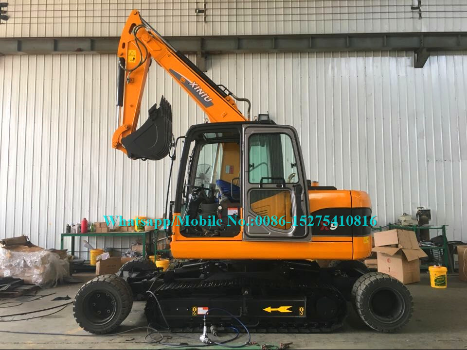 Wheel Digger Heavy Earth Moving Machinery Used In Construction Sites X8 8 Ton