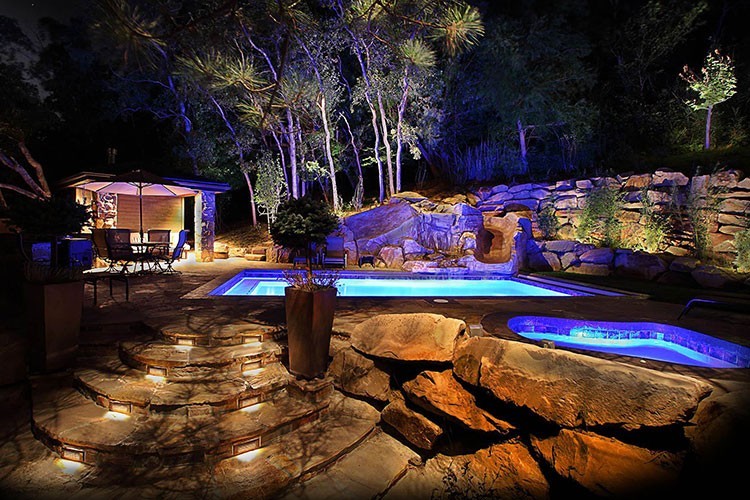 Rgbw Underwater LED Lights Recessed Type , 72W Dmx Pool Light 2 Years Warranty