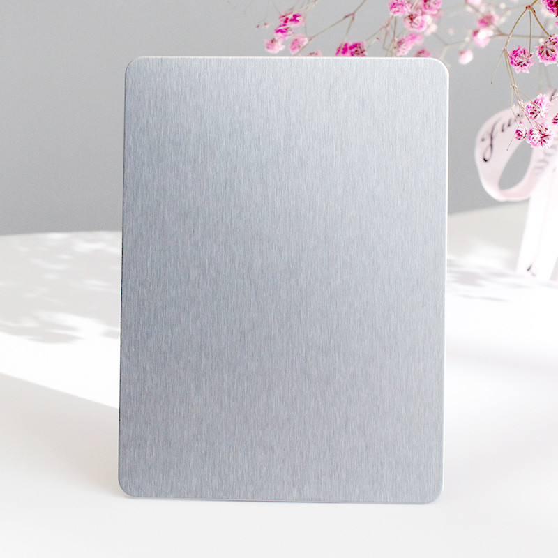 304/304L No 4 Finish Anti-fingerprint Stainless Steel Sheet With PVD Silver Coating For Exterior Wall Decoration