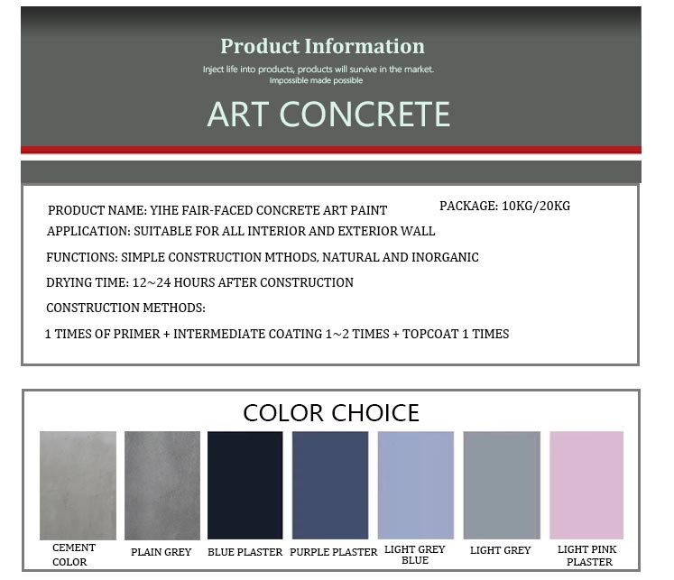 Moisture-Proof Waterproof Micro Cement Paint for Interior and Exterior Spray Application