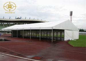 China Custom Logo Aluminium Frame Tent 80kw/H Wind Resistance PVC Roof Cover wholesale