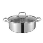 High Quality 18/8 Stainless Steel Pot Weldless Hot Pot Two-flavor Soup Pot
