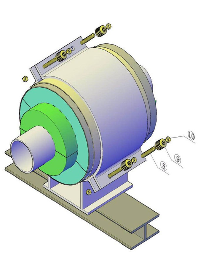 HDPIR Cold Insulation Sliding Pipe Support , Pre Insulated Pipe Supports
