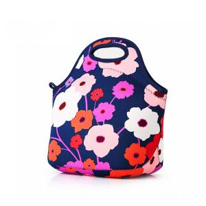 China Flower Printing Waterproof Neoprene Bento Cooler Bag wholesale