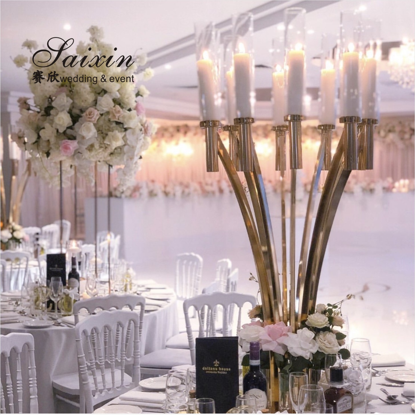 Led Candles For Wedding Centerpieces Flameless Elegant Christmas Light Wax Wedding Candle Pillars