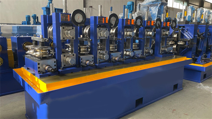 Galvalized Steel ERW Pipe Making Machine Black Steel ERW Welded Pipe Mill Line HG 50