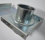 Round Head Duct Zone Dampers Stainless Steel Blast Gate Stamping Welding