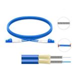 Armored Fiber Optic Patch Cable , Singlemode Multicore Outdoor Lc Lc Patch Cord