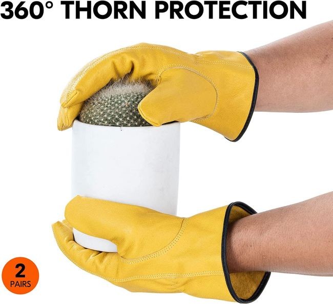 Tear Proof Hand Leather Gloves Dexterity Easy On And Off S - XL Size