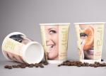 Branding Double Walled Disposable Coffee Cups For Bakeries , Heat Insulation