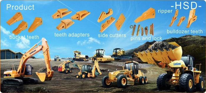 mini loader bucket parts,bolt-on monoblock centre teeth 6Y6335