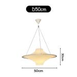 Italian Cream Style LED Pendant Light Designer Dining Simple Acrylic Flying
