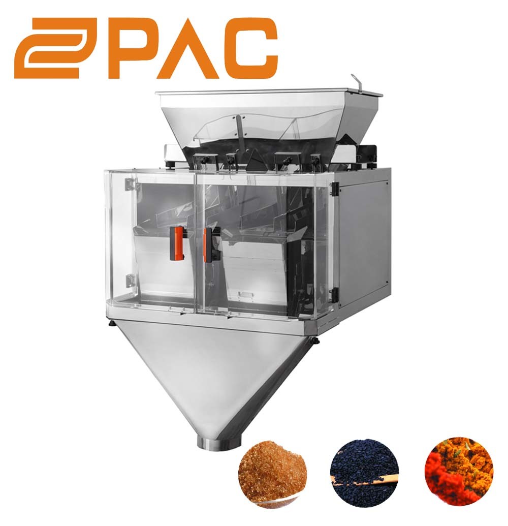 2 head Linear Weigher for rice/sugar/seed/salt/coffee and season Powder