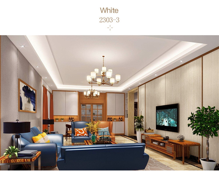 Fireproof Fabric Backed Wall Covering Anti Mild Self Cleaning