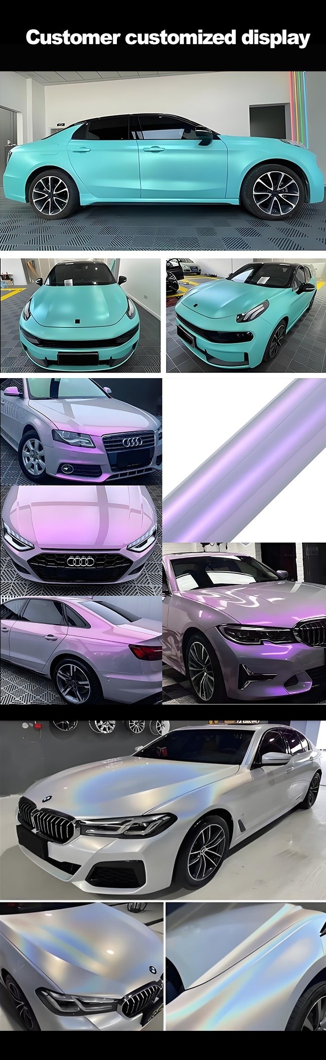 8 Mil TPU Color Change Film Glossy/Matte Finish Compatible With All Vehicles