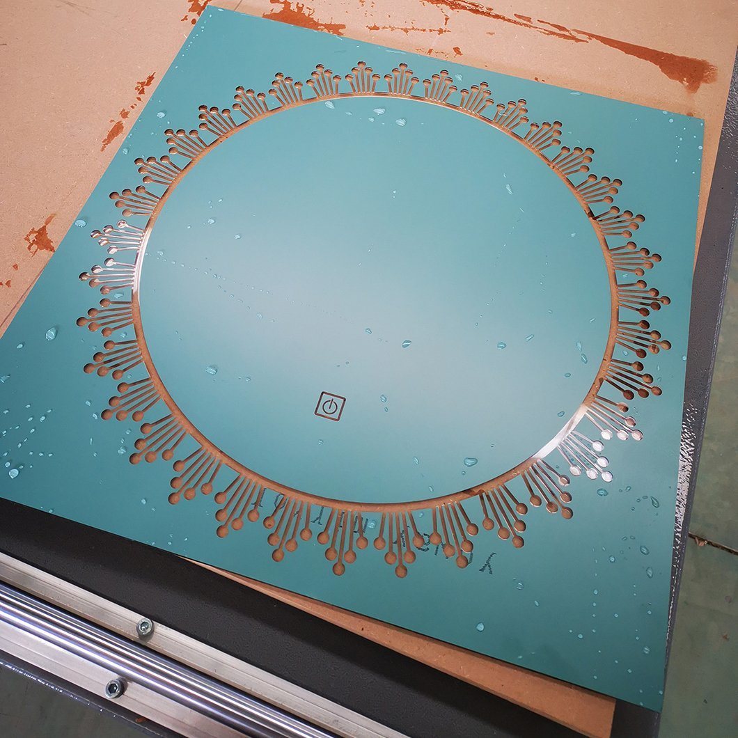 2022 Latest Invention Frosting Machine for Etched Glass Carving