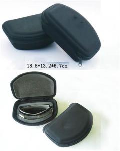 China 18.8cm 1680D Nylon Zip Up Glasses Case Skeletal EVA Zipper Sunglasses Box wholesale