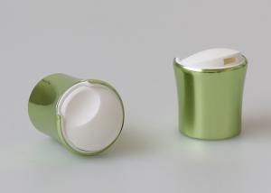 China Press 28mm Aluminum Closures Shiny Green Color For Plastic Bottle wholesale