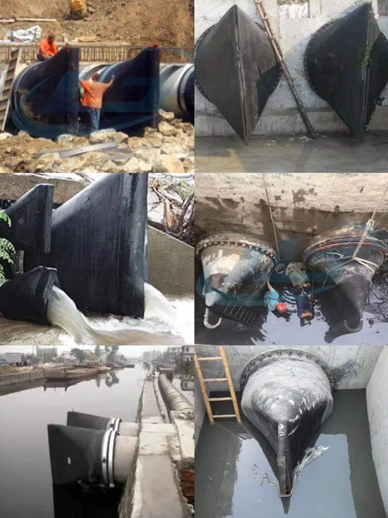 Stormwater Pipe Fitting Flexible Duckbill Muff Coupling Duckbill Drain Valve for Water Treatment