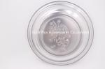 32cm Stainless Steel Dinner Plate Metal Polish Round Food Tray