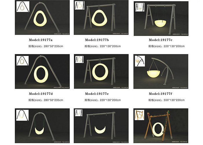 Night swing,indoor, outdoor, Rechargeable , Illuminated Patio Swing,Baby Seat Swing Set for Baby