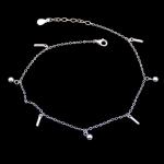 Drop Items Silver Wedding Bracelet Pure 925 Platinum Jewellery