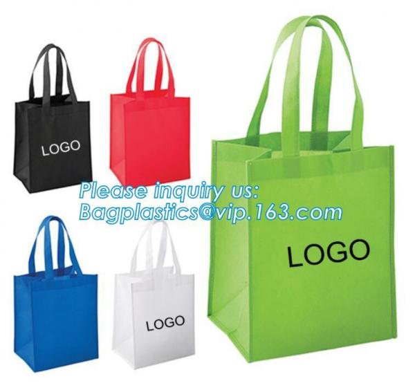 New product factory custom OEM free sample Shopping bag two sides PU printing non woven bag grocery non woven bag with l