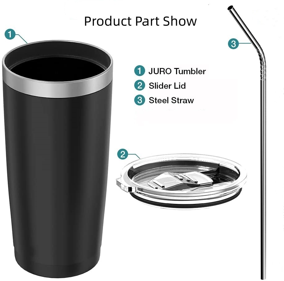 Custom Logo Powder Coated Stainless Steel Tumbler Regular 2025 Wholesale Bulk Custom 20 Oz Powder