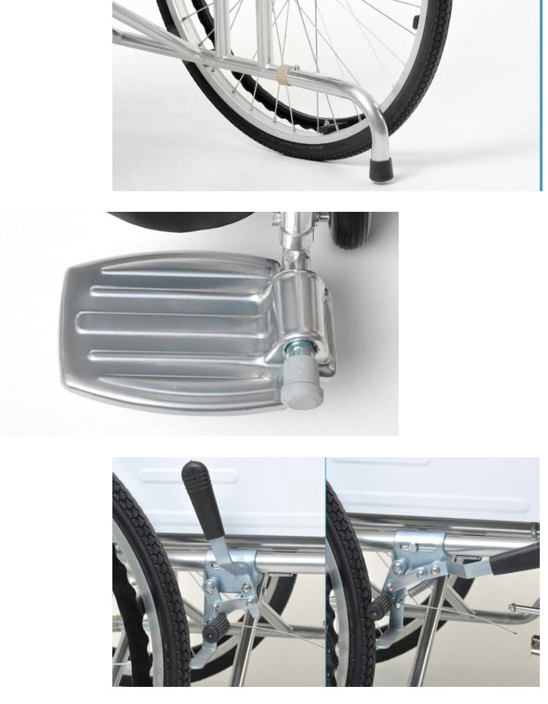Light Manual Medical Transport Wheelchair Rehabilitation Equipment Load 100kg
