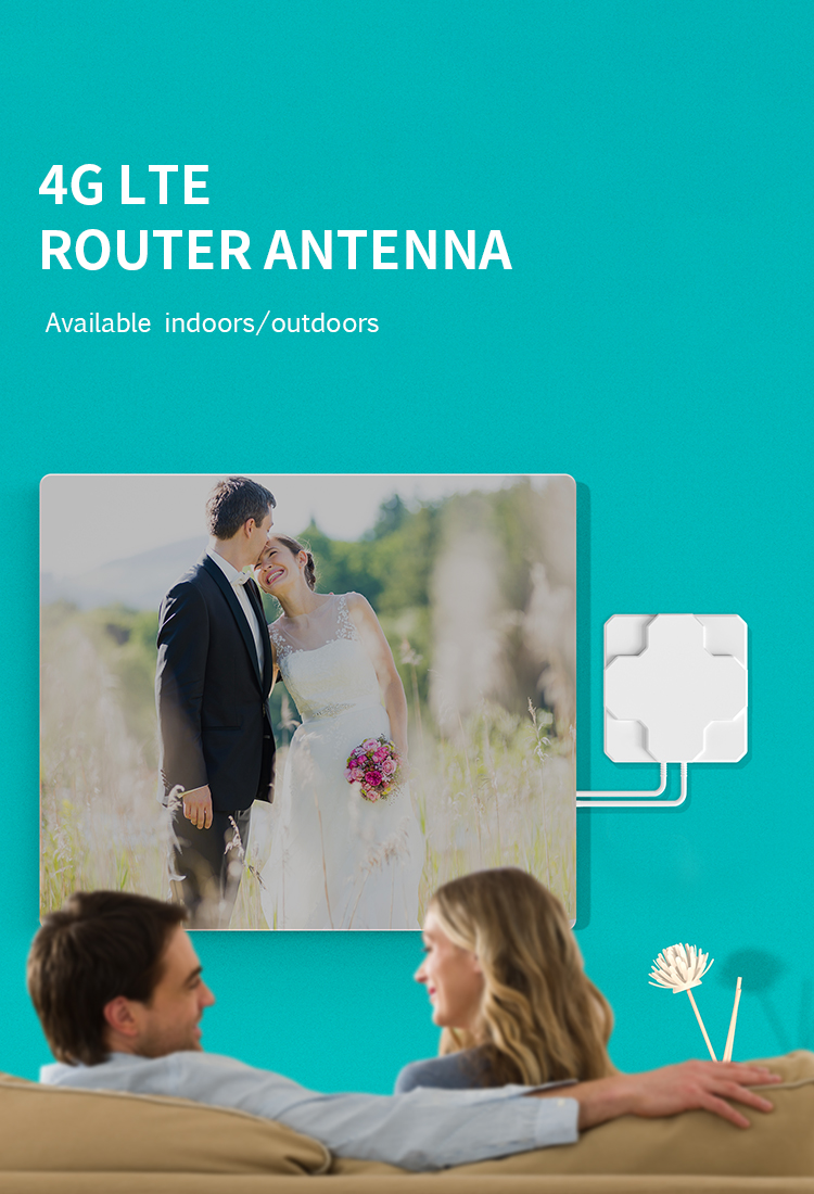 4G LTE MIMO External Antenna 9dBi 700-2700MHz for Huawei Router in Vertical Polarization