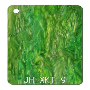 China Plastic Pattern Acrylic Sheet 1220x2440mm Cut To Size Green Starry Display Craft MMA wholesale