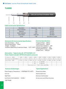 China TLA Series Low loss phase &amp;AmPlitude Stable cable wholesale