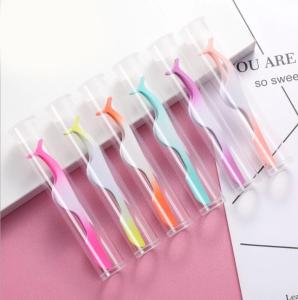 China Rose Golden SS False Lashes Tweezers With Custom Logo wholesale