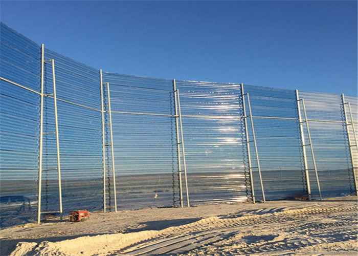 900mm Width 1.5mm Thickness Wind Breaker Panels Three Peak Blue