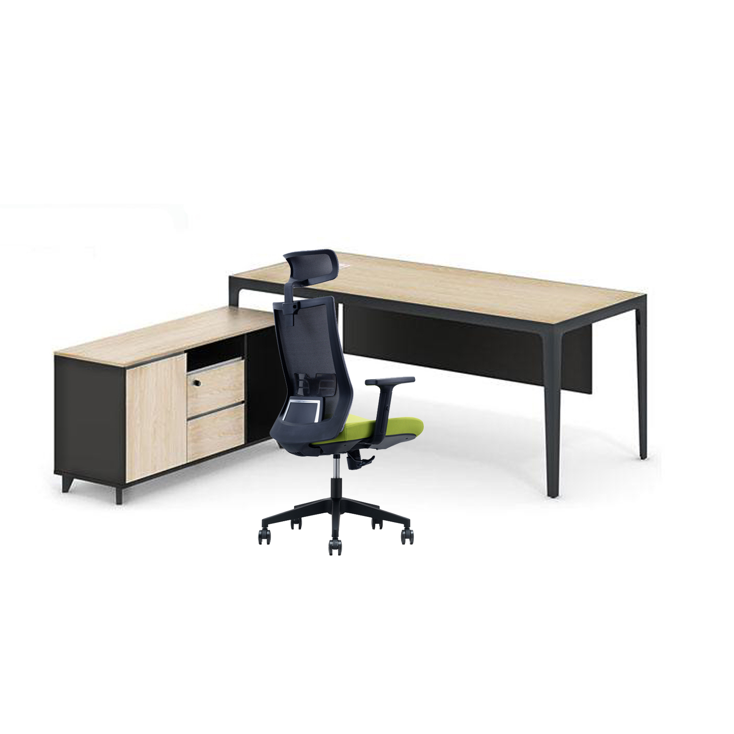 M890A 2D Armrest Height Adjustable Mesh Executive Office Chair BIFMA Standard Fabric