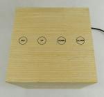 LED digital wooden touch control desk clock