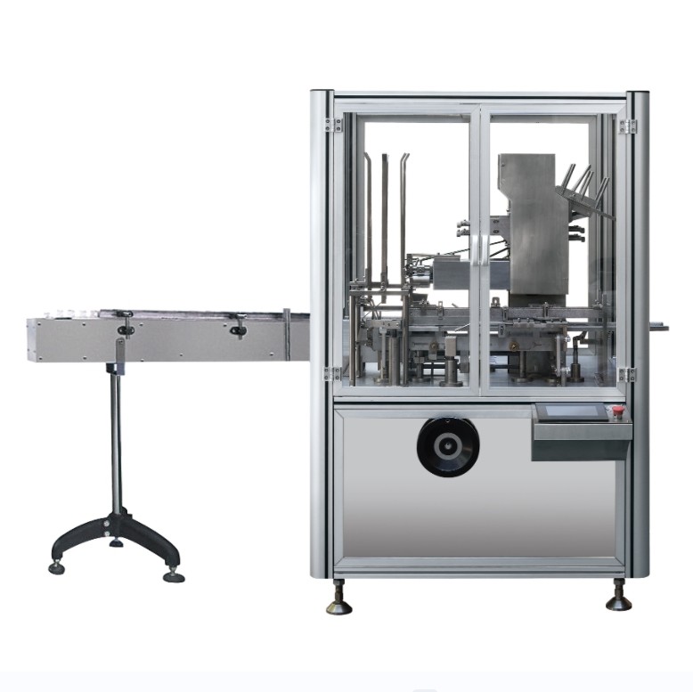 Full Automatic High Speed Vertical Carton Box Packing Food pizza Bottles Soap Gloves Blister Paper Boxed Cartoning Machi