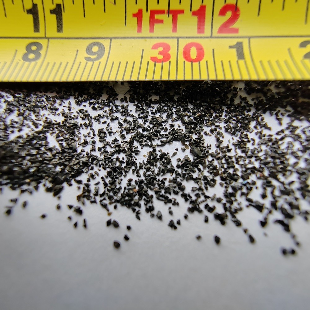 Black Copper slag black Iron-silicate black pearls sand 20/40 mesh for sandblasting medium