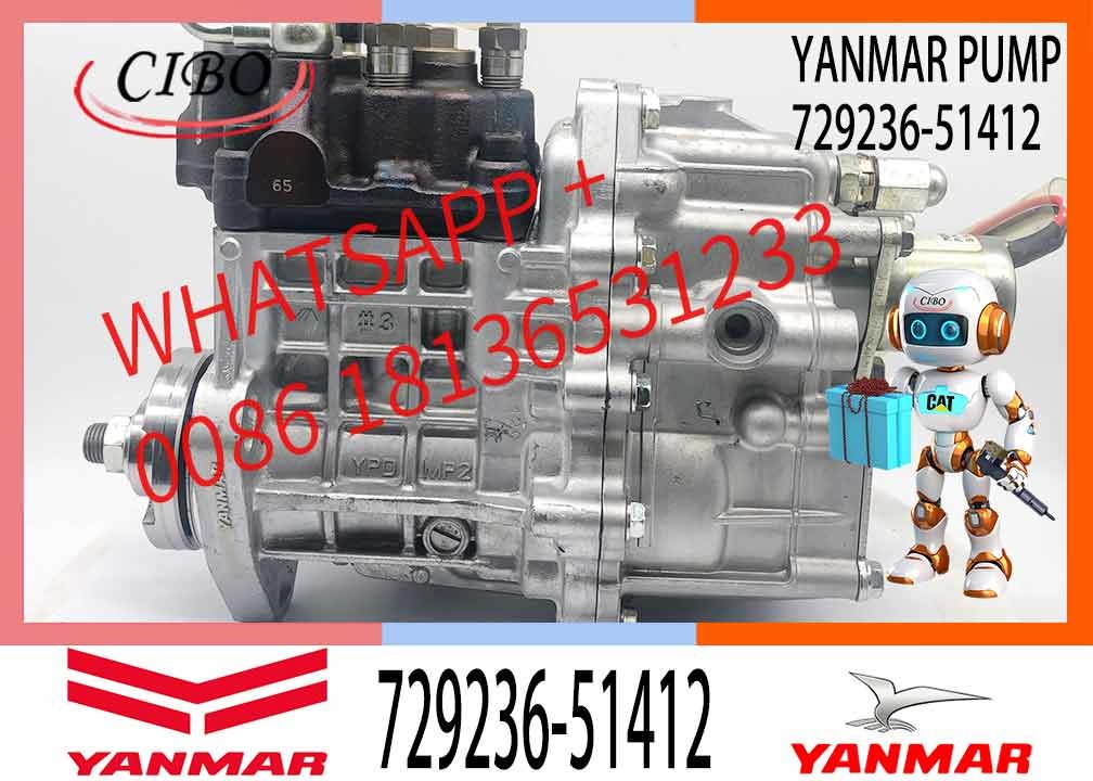Fuel Injection Pump 729236-51412 For Yanmar 3TNV88 Engine Injector Pump